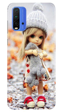 Cute Doll Mobile Back Case for Redmi 9 Power (Design - 93)