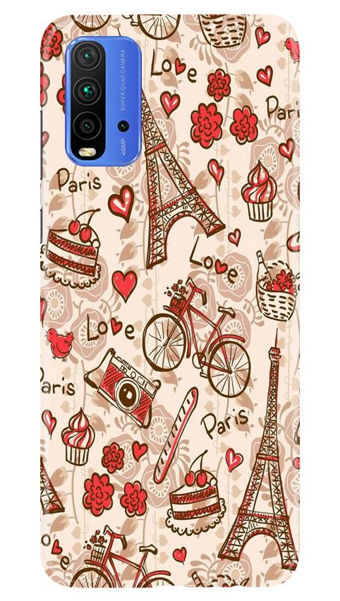 Love Paris Case for Redmi 9 Power  (Design - 103)