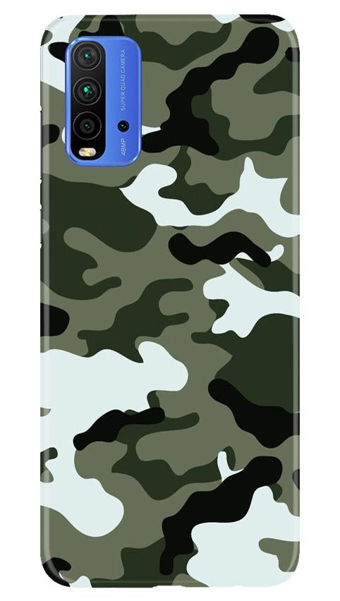 Army Camouflage Case for Redmi 9 Power  (Design - 108)