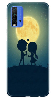 Love Couple Mobile Back Case for Redmi 9 Power  (Design - 109)