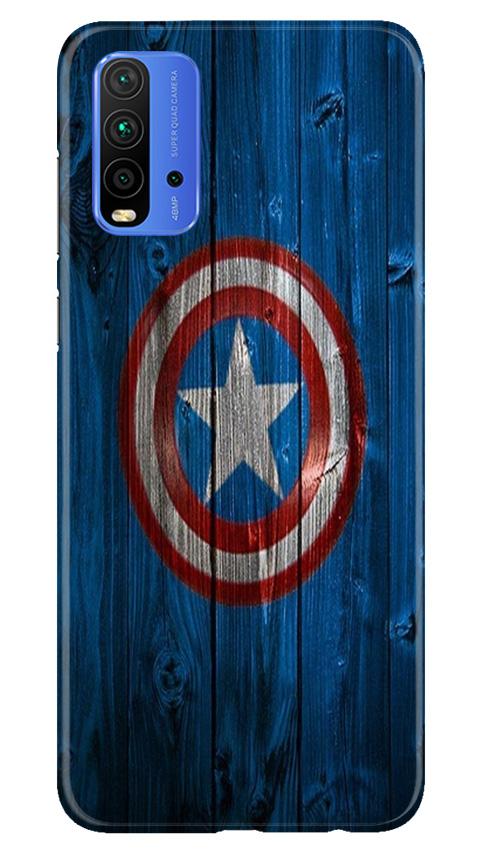 Captain America Superhero Case for Redmi 9 Power  (Design - 118)