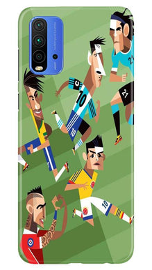 Football Mobile Back Case for Redmi 9 Power  (Design - 166)