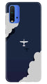 Clouds Plane Case for Redmi 9 Power (Design - 196)