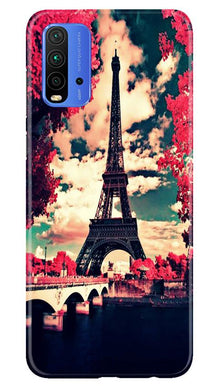 Eiffel Tower Mobile Back Case for Redmi 9 Power (Design - 212)