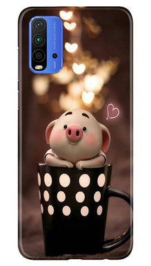 Cute Bunny Mobile Back Case for Redmi 9 Power (Design - 213)