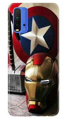 Ironman Captain America Mobile Back Case for Redmi 9 Power (Design - 254)