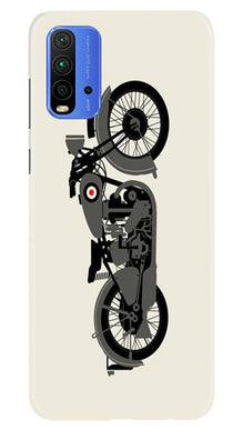 MotorCycle Mobile Back Case for Redmi 9 Power (Design - 259)