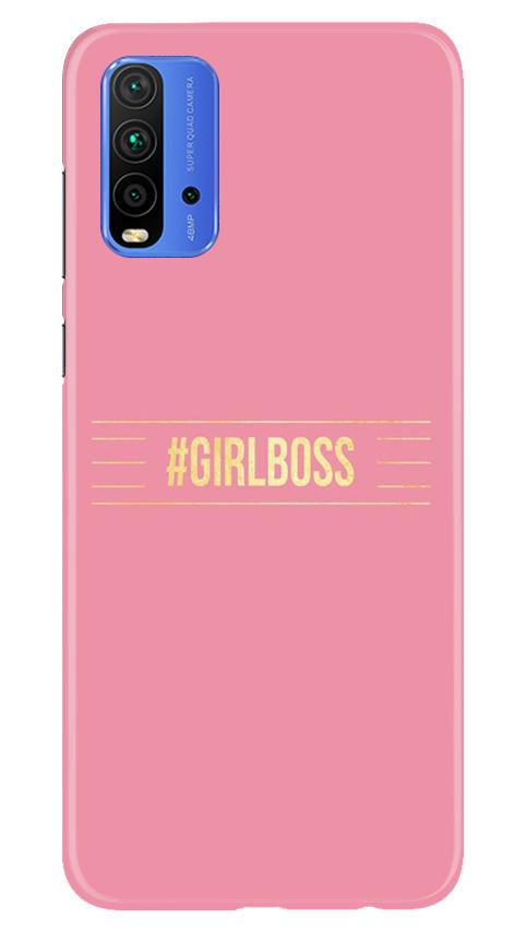 Girl Boss Pink Case for Redmi 9 Power (Design No. 263)
