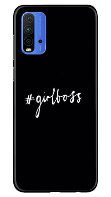 #GirlBoss Mobile Back Case for Redmi 9 Power (Design - 266)