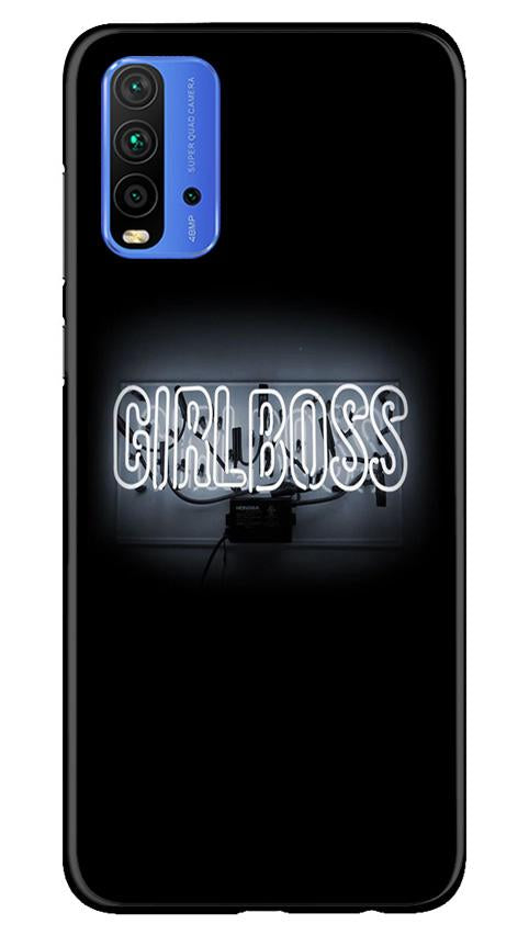 Girl Boss Black Case for Redmi 9 Power (Design No. 268)