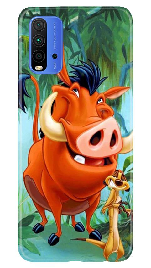 Timon and Pumbaa Mobile Back Case for Redmi 9 Power (Design - 305)