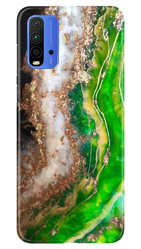 Marble Texture Mobile Back Case for Redmi 9 Power (Design - 307)