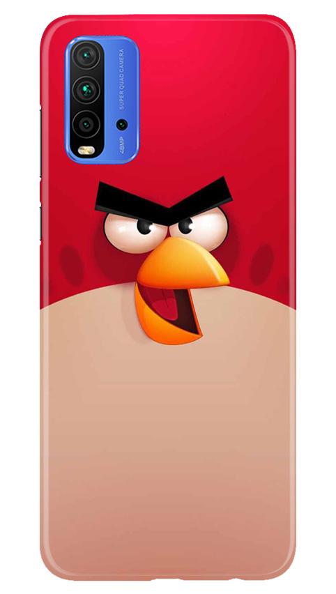 Angry Bird Red Mobile Back Case for Redmi 9 Power (Design - 325)