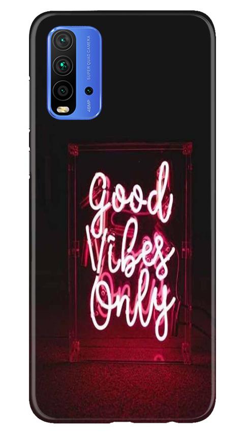 Good Vibes Only Mobile Back Case for Redmi 9 Power (Design - 354)