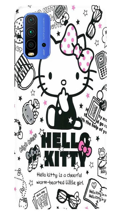 Hello Kitty Mobile Back Case for Redmi 9 Power (Design - 361)