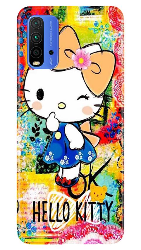 Hello Kitty Mobile Back Case for Redmi 9 Power (Design - 362)
