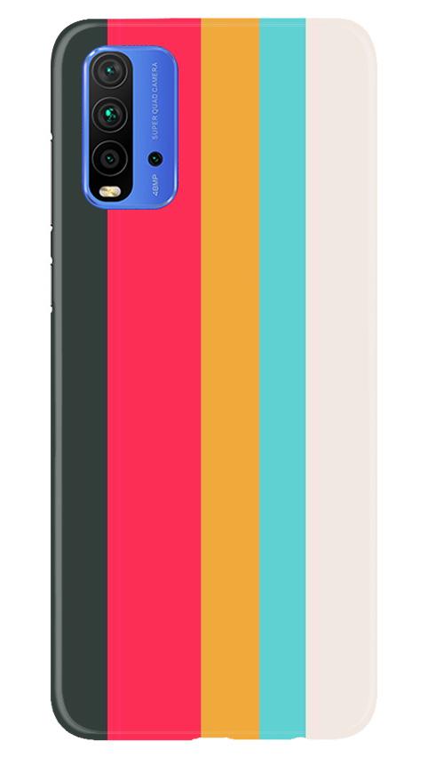 Color Pattern Mobile Back Case for Redmi 9 Power (Design - 369)