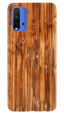 Wooden Texture Mobile Back Case for Redmi 9 Power (Design - 376)