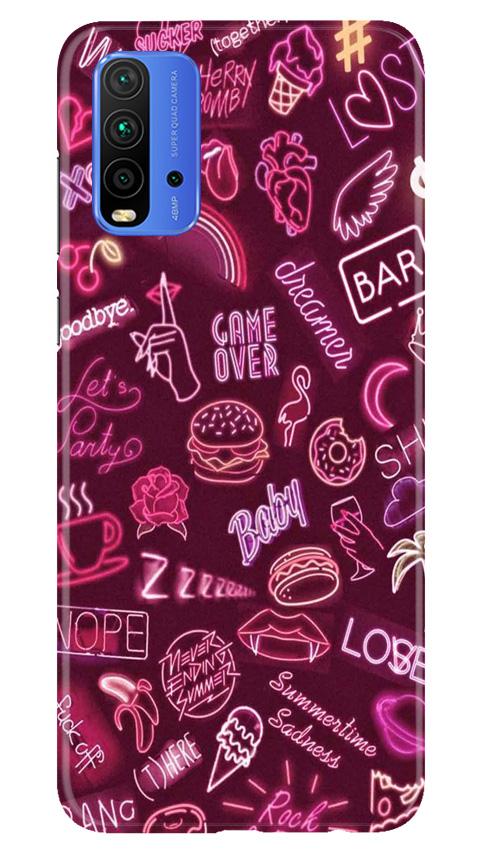 Party Theme Mobile Back Case for Redmi 9 Power (Design - 392)