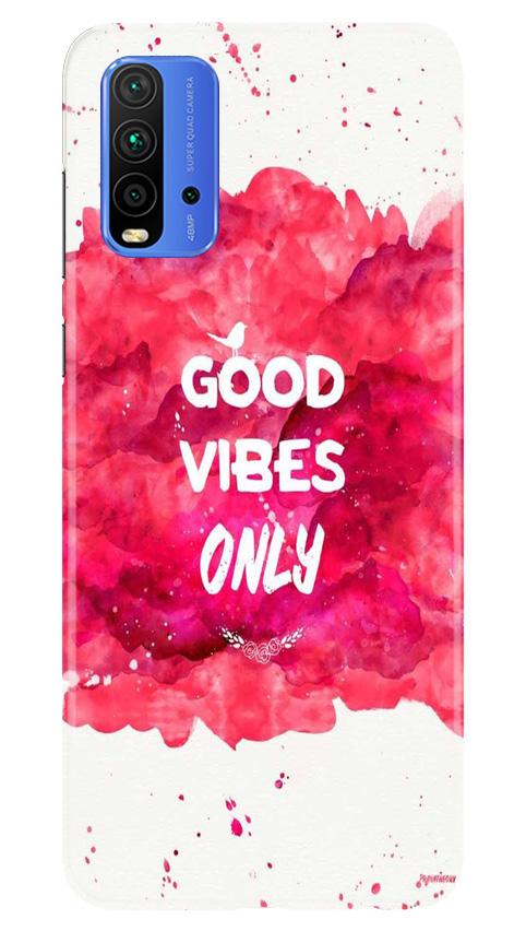 Good Vibes Only Mobile Back Case for Redmi 9 Power (Design - 393)