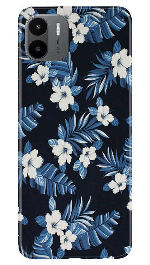 White flowers Blue Background2 Case for Redmi A1