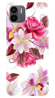 Beautiful flowers Mobile Back Case for Redmi A1 (Design - 23)