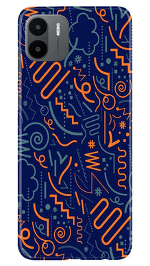 Line Art Baground Mobile Back Case for Redmi A1 (Design - 26)
