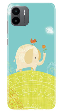 Elephant Painting Mobile Back Case for Redmi A1 (Design - 46)