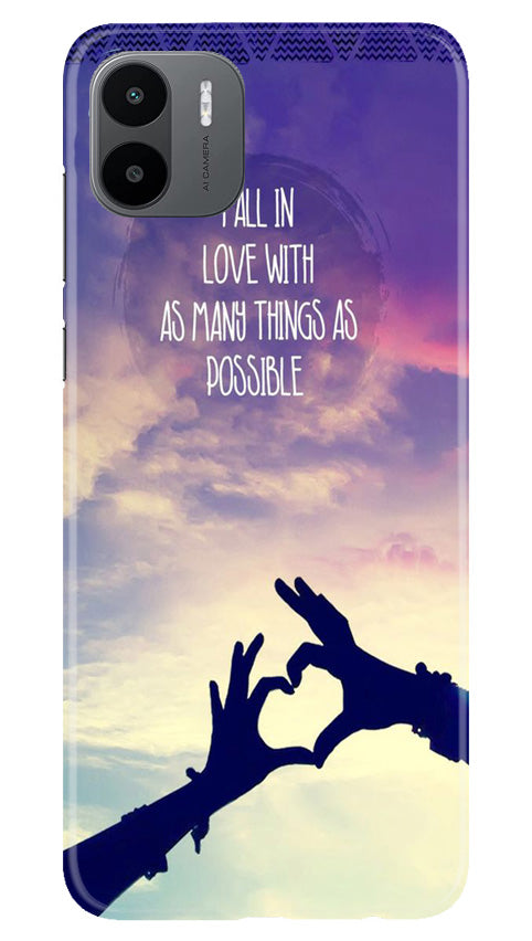 Fall in love Case for Redmi A1
