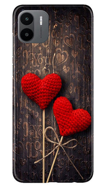 Red Hearts Mobile Back Case for Redmi A1 (Design - 80)
