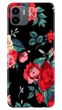 Red Rose2 Mobile Back Case for Redmi A1 (Design - 81)