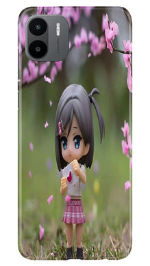 Cute Girl Mobile Back Case for Redmi A1 (Design - 92)