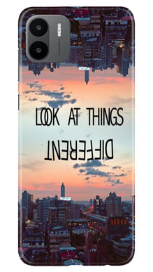 Look at things different Mobile Back Case for Redmi A1 (Design - 99)