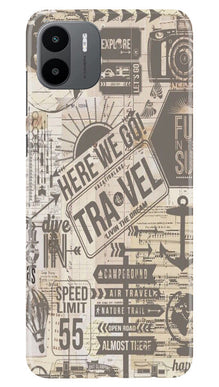 Travel Mobile Back Case for Redmi A1  (Design - 104)