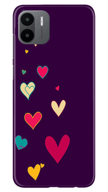 Purple Background Mobile Back Case for Redmi A1  (Design - 107)