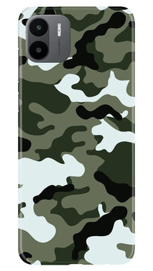 Army Camouflage Mobile Back Case for Redmi A1  (Design - 108)