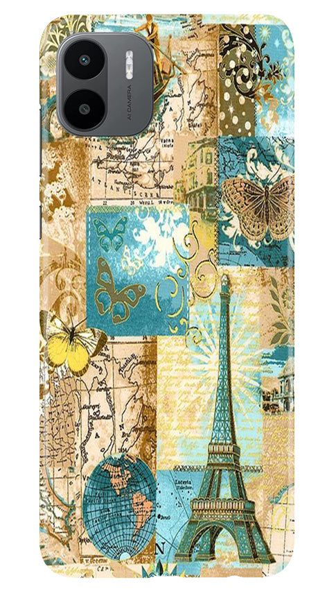 Travel Eiffel Tower Case for Redmi A1 (Design No. 175)