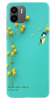 Flowers Girl Mobile Back Case for Redmi A1 (Design - 185)
