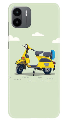 Vintage Scooter Mobile Back Case for Redmi A1 (Design - 229)