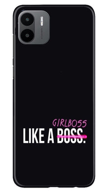 Like a Girl Boss Mobile Back Case for Redmi A1 (Design - 234)