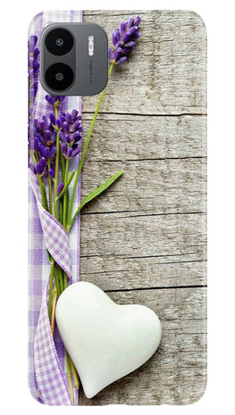 White Heart Case for Redmi A1 (Design No. 260)