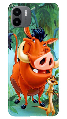 Timon and Pumbaa Mobile Back Case for Redmi A1 (Design - 267)