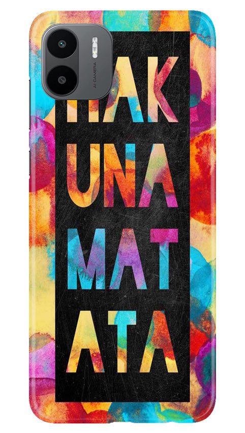 Hakuna Matata Mobile Back Case for Redmi A1 (Design - 285)