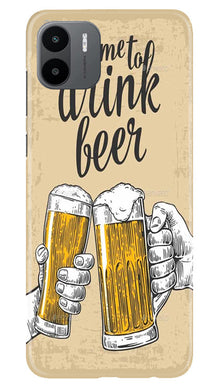 Drink Beer Mobile Back Case for Redmi A1 (Design - 290)