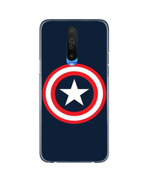 Captain America Mobile Back Case for Redmi K30 (Design - 42)