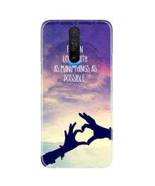Fall in love Mobile Back Case for Redmi K30 (Design - 50)