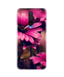 Purple Daisy Mobile Back Case for Redmi K30 (Design - 65)