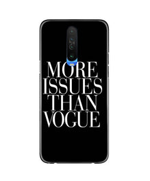 More Issues than Vague Mobile Back Case for Redmi K30 (Design - 74)
