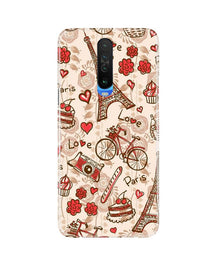 Love Paris Mobile Back Case for Redmi K30  (Design - 103)
