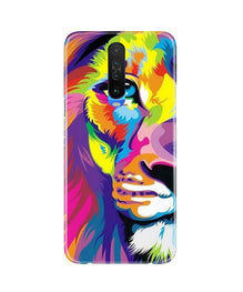 Colorful Lion Mobile Back Case for Redmi K30  (Design - 110)